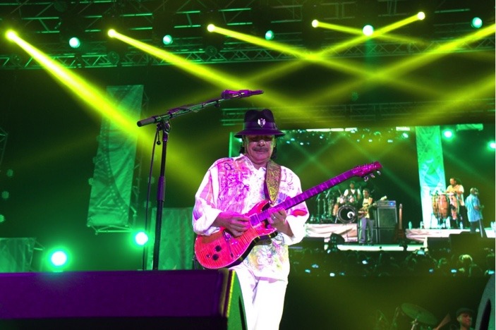 Santana Rocks at the Dubai Jazz Festival